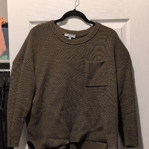 Madewell Brown Crew Neck Sweater Cozy Knit